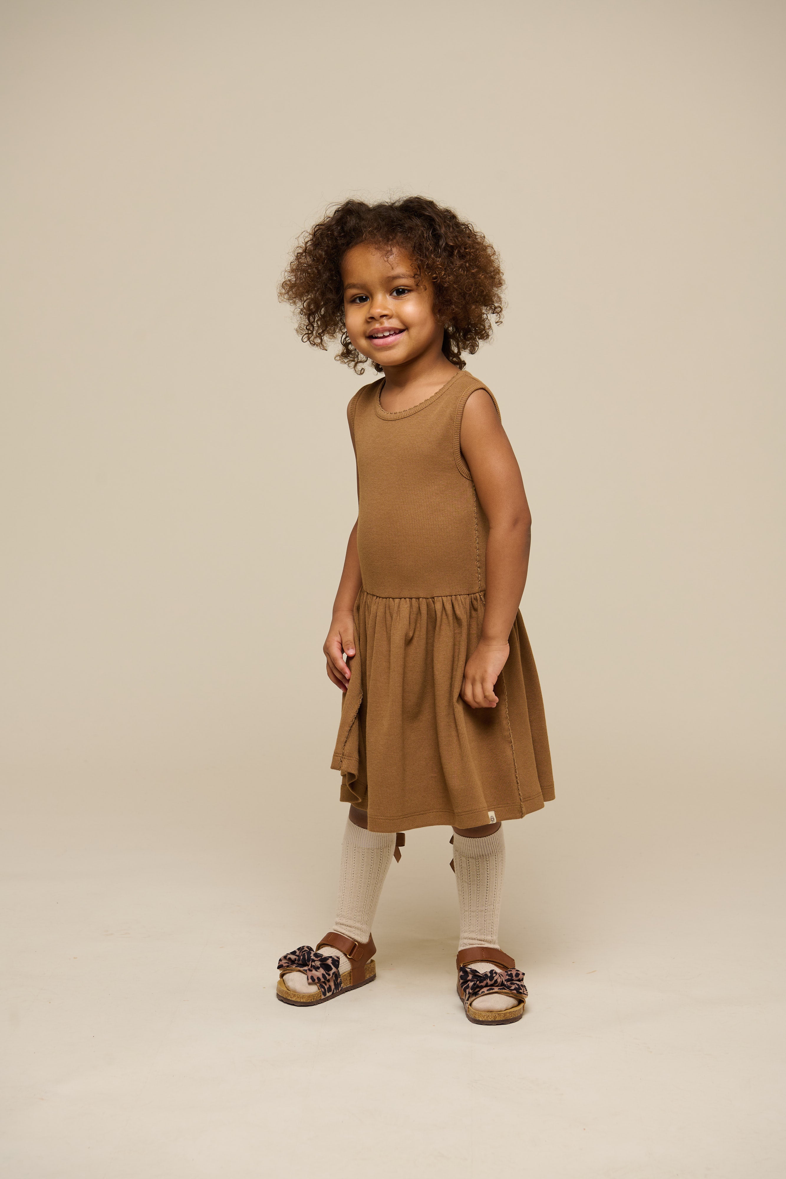Ärmelloses Kleid aus Modalripp - Kids - Coconut | 101297 Lottie