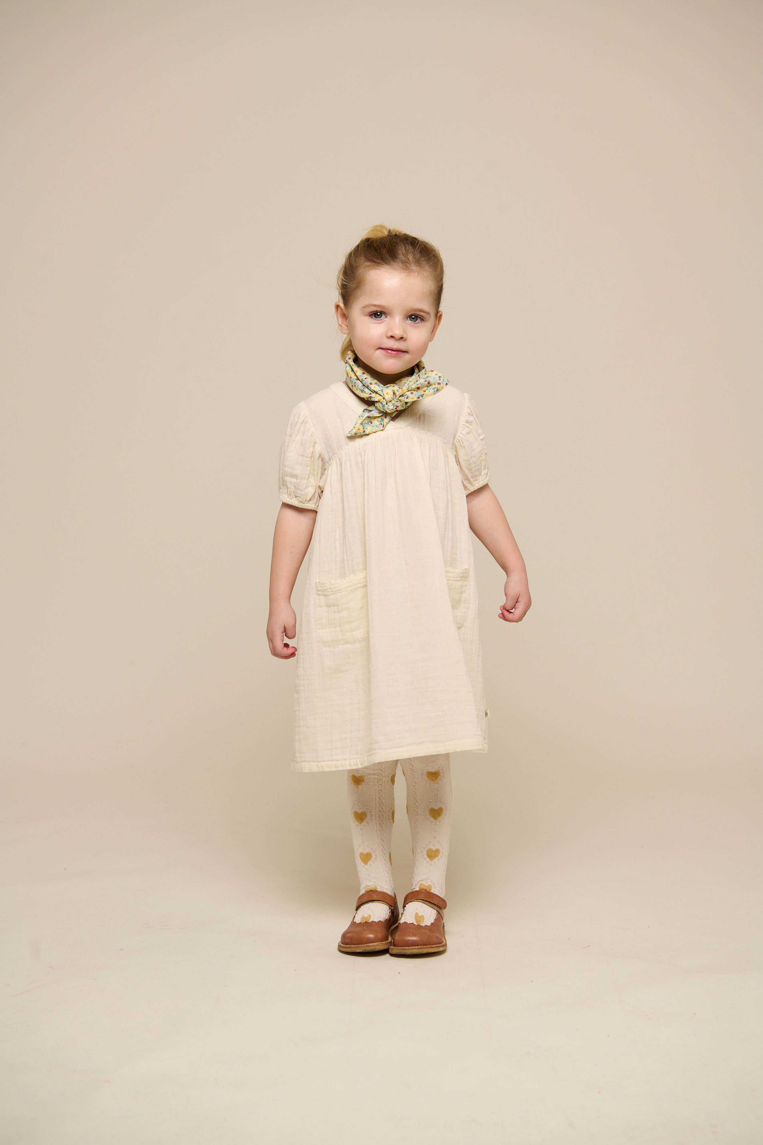 Gaze Kleid - Kids - Off White | 100914 Jasmine