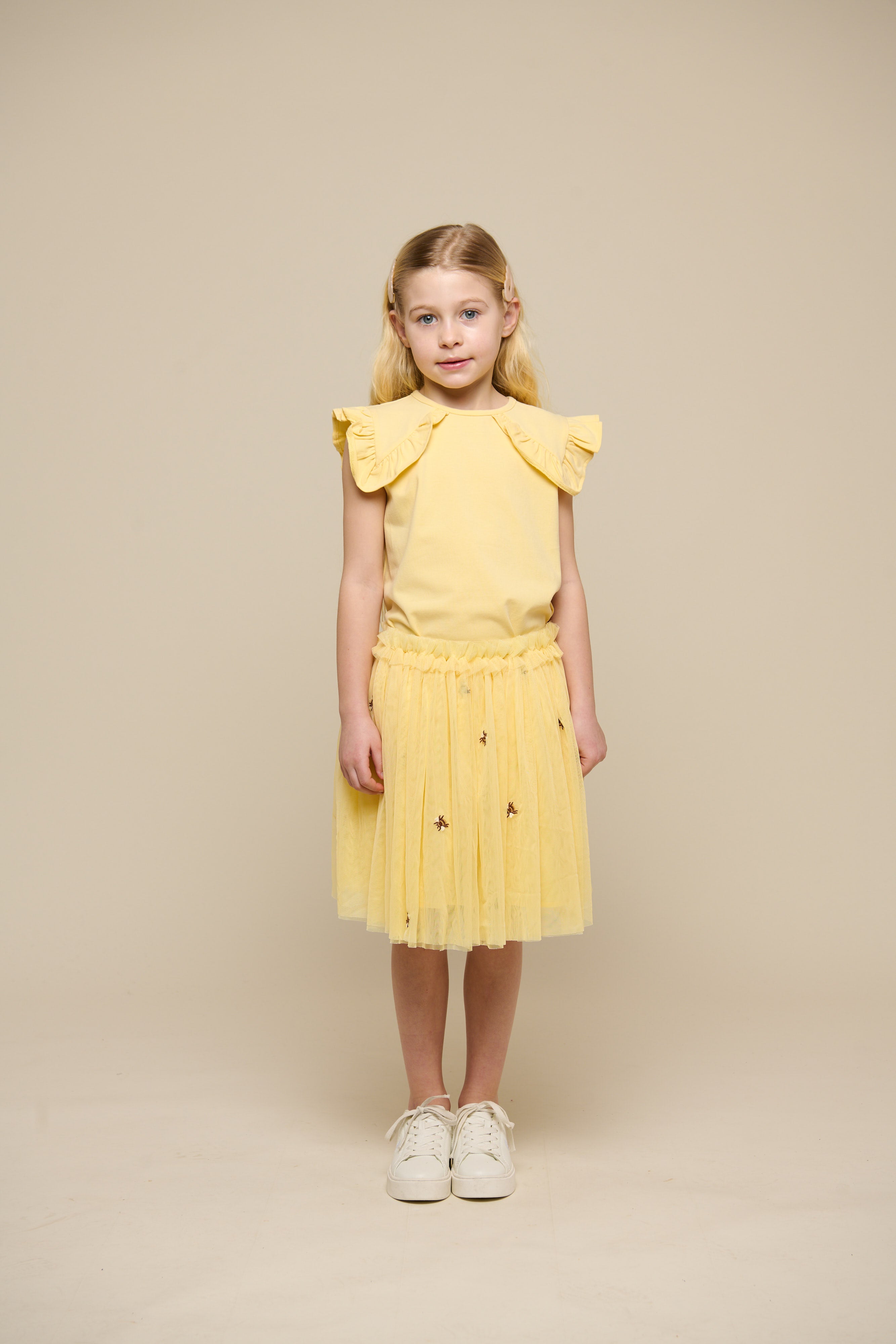 Jersey-Top mit Rüsche - Tween - Sunlight | 101266 Selma