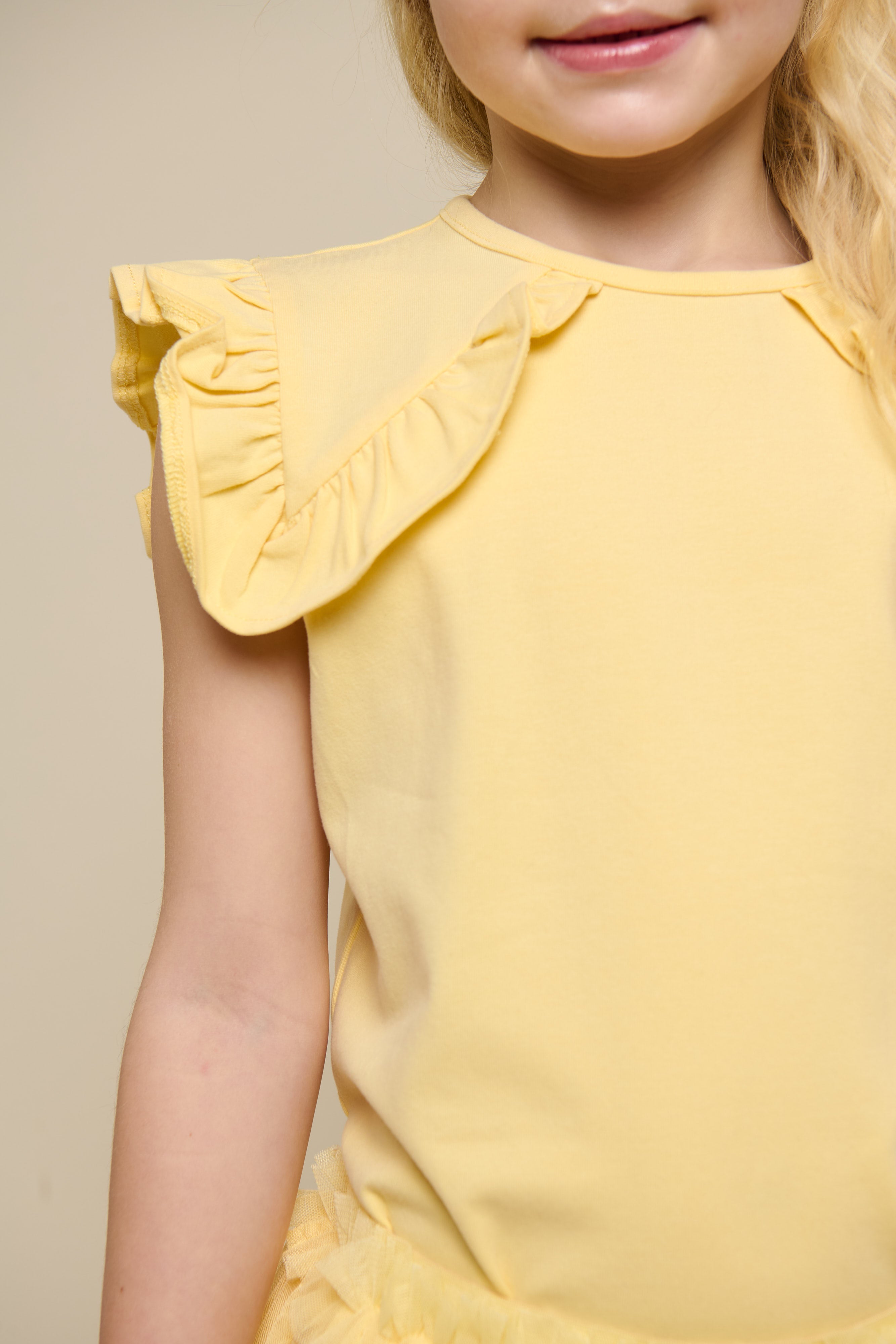 Jersey-Top mit Rüsche - Tween - Sunlight | 101266 Selma