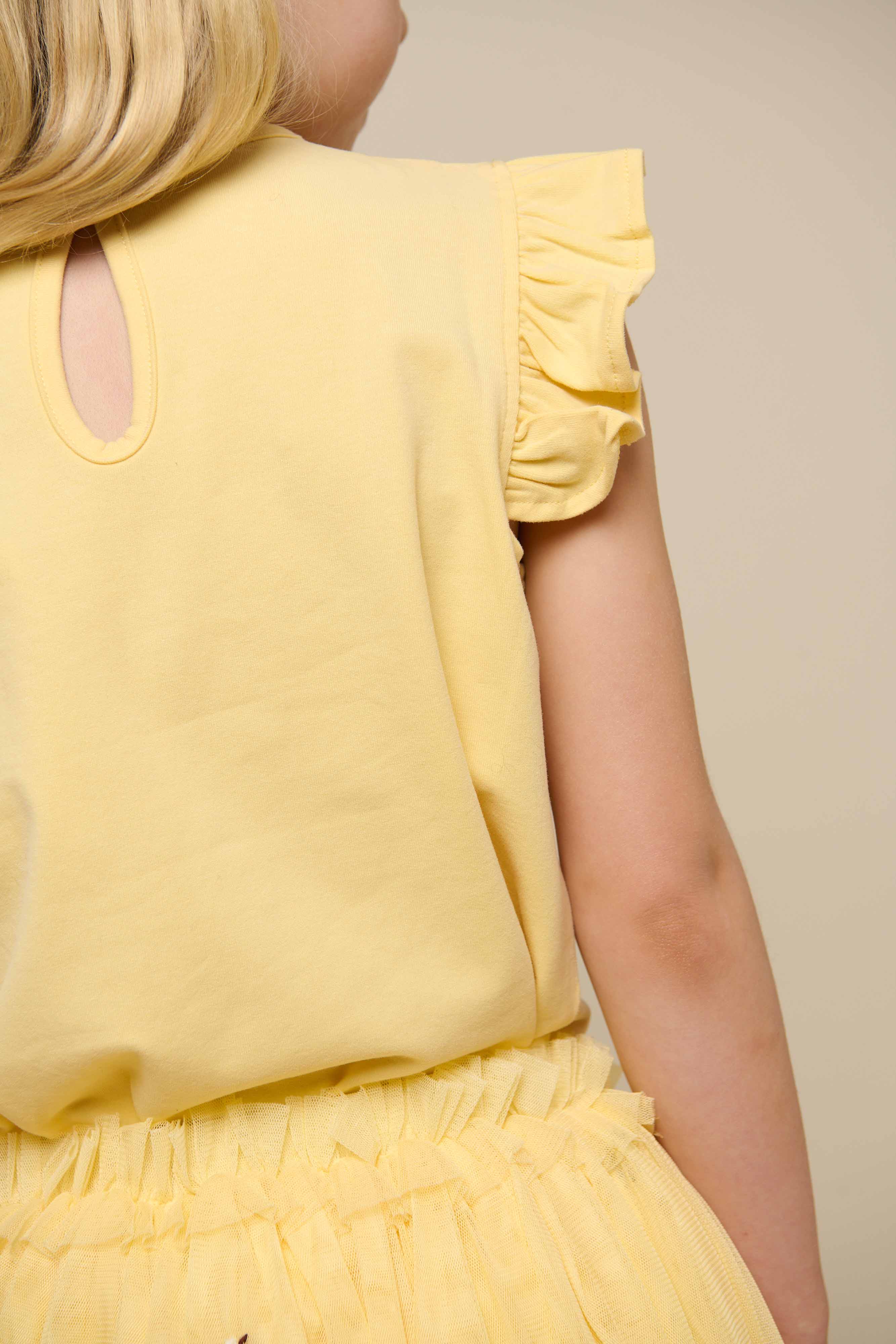 Jersey-Top mit Rüsche - Tween - Sunlight | 101266 Selma
