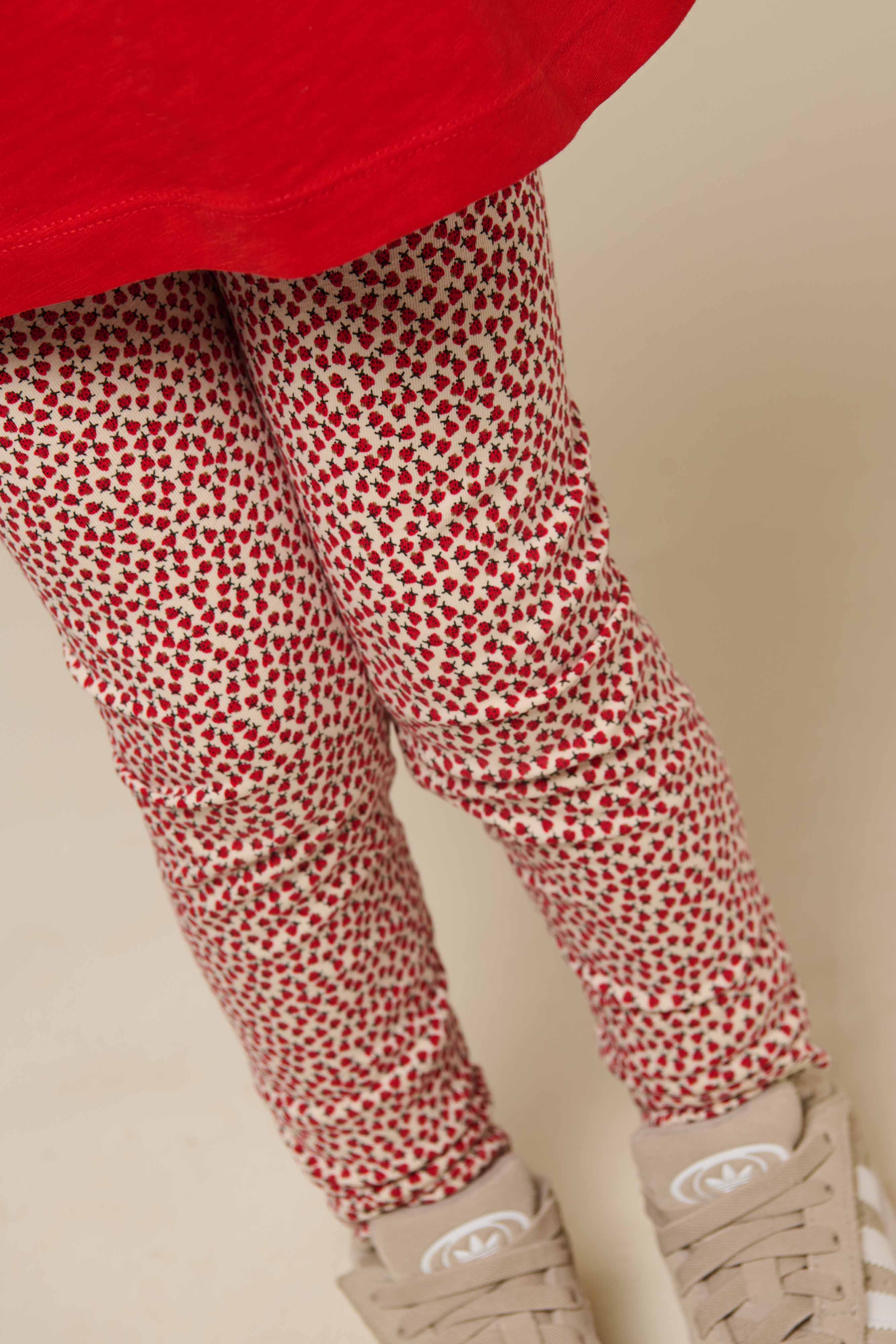 Jersey-Leggings - Kids - Cherry Red | 101229 Lea