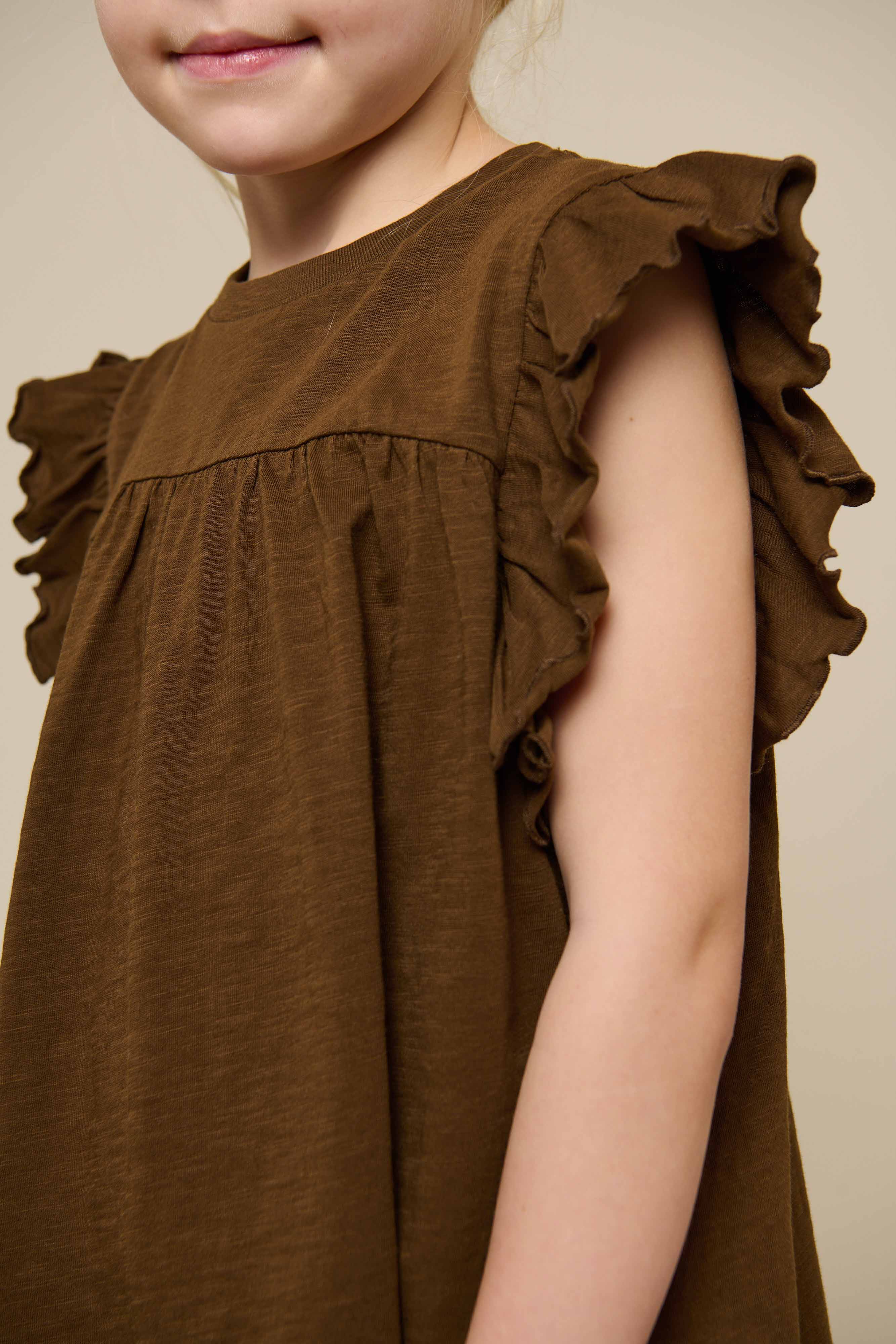 Jersey-Bluse - Tween - Dark Brown | 101333 Lucia