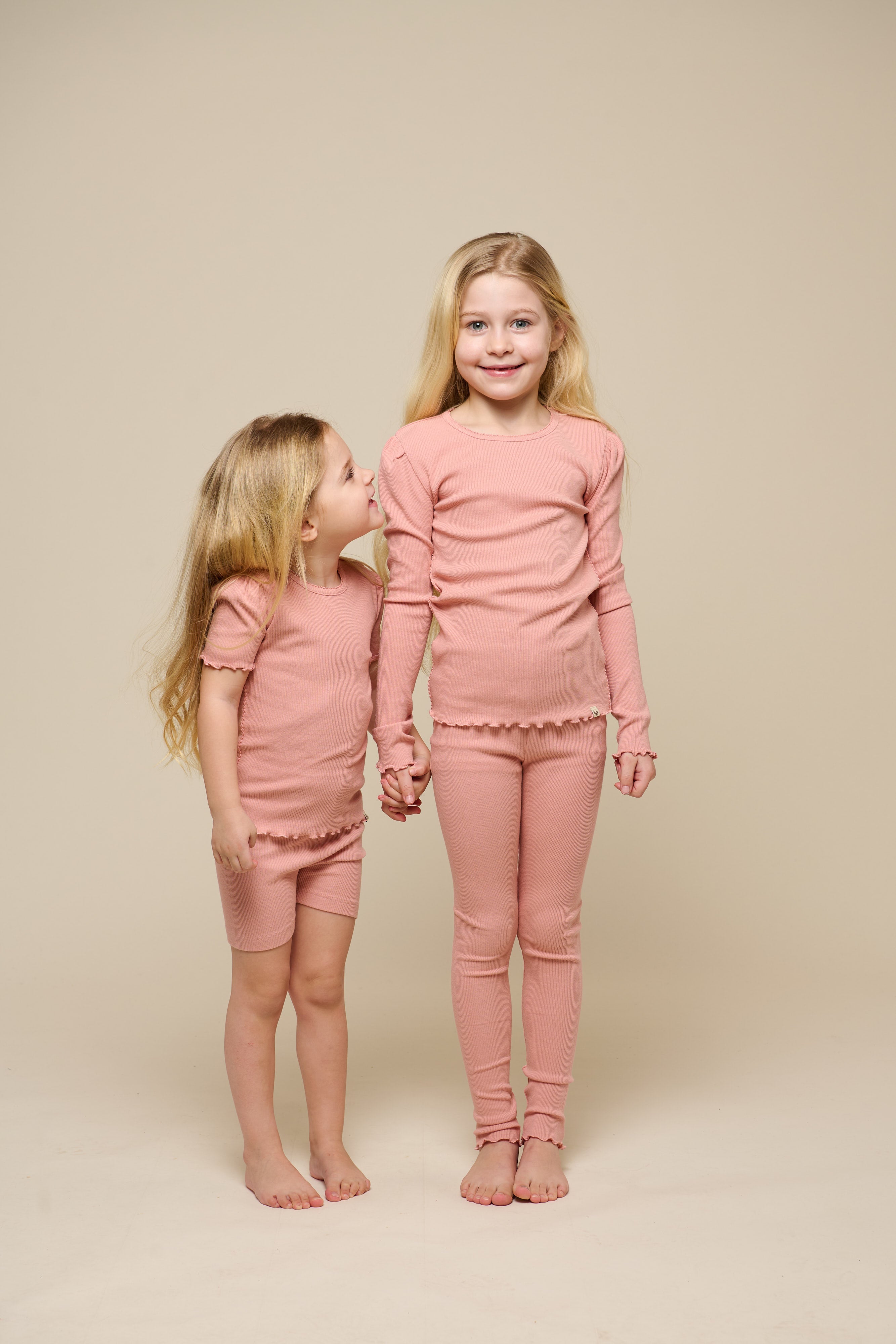 T-Shirt aus Modalripp - Tween - Rose Tan | 101299 Lottie