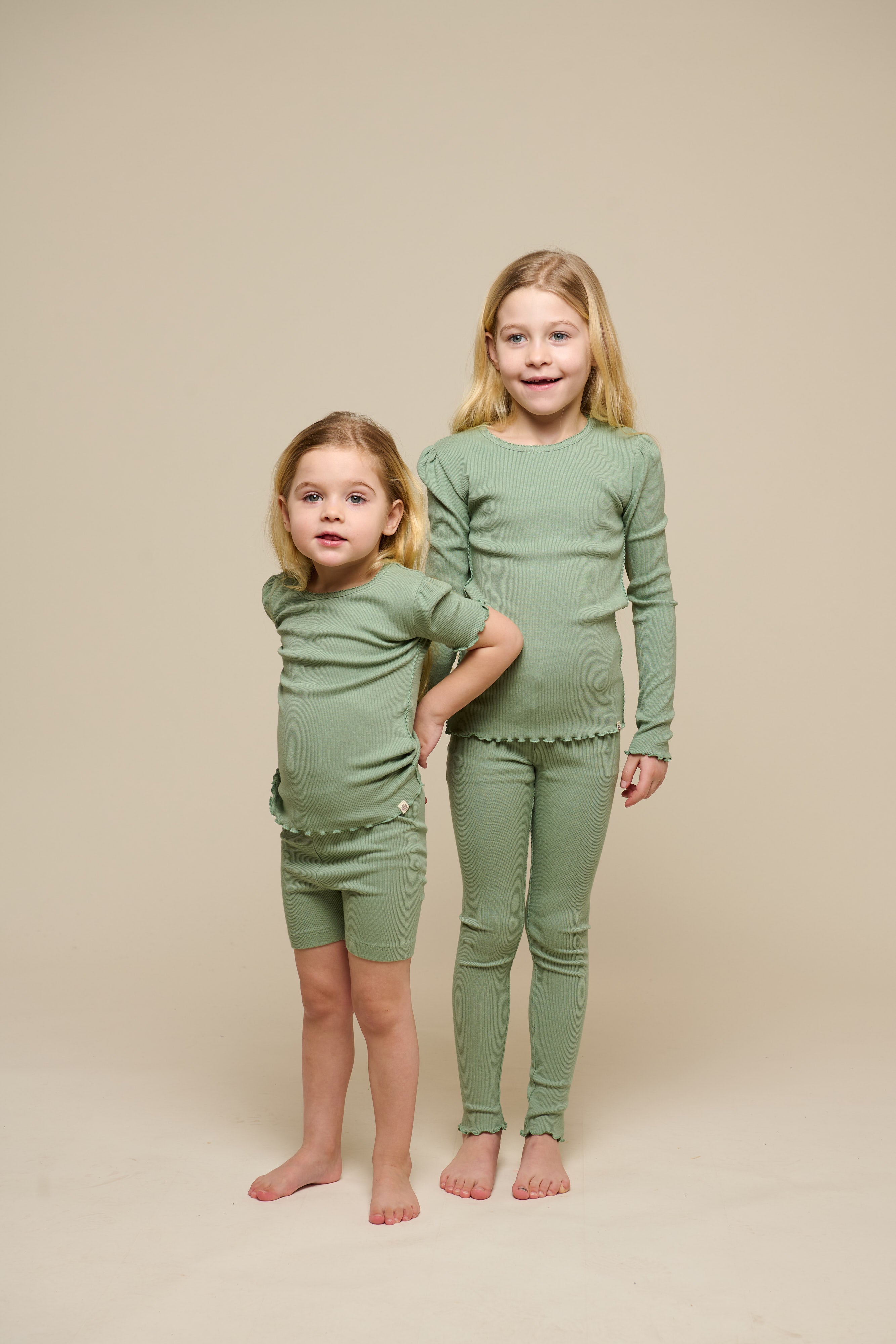 Modal-Ripp-Leggings - Tween - Dusty Green | 101327 Lottie
