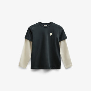 Boxy-T-Shirt mit zwei Ärmeln - Tween - Forest Green | 100841 Alex
