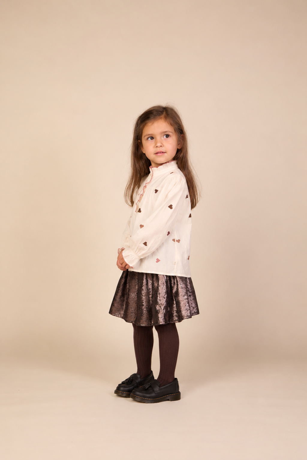 Rock mit goldfarbenem Finish Kids - Dark Brown | 101671 Sylvia