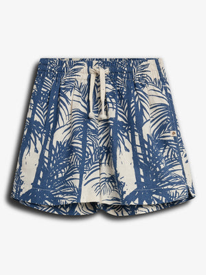 Leinen Tropen Shorts - Tween - Blue | 100397 Mateo