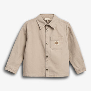Canvas Overshirt - Tween - Greige | 100344 Dereck