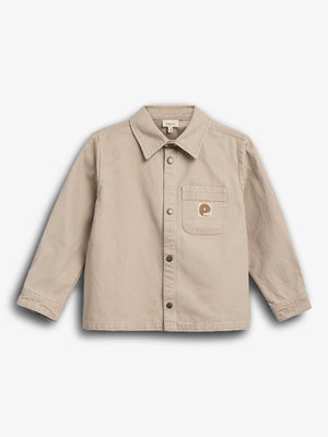 Canvas Overshirt - Tween - Greige | 100344 Dereck