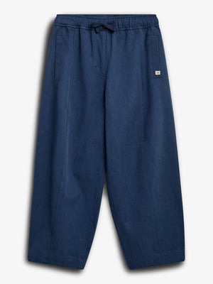 Barrel Leg Tencel Hose - Tween - Dusty Cobalt | 100134