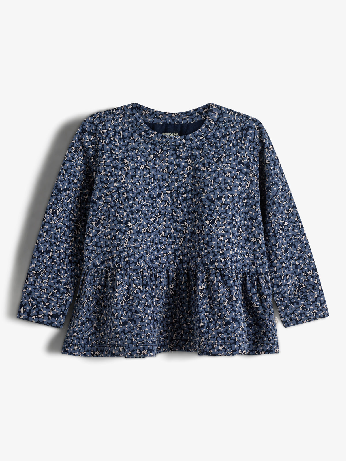 Schößchenbluse aus Jersey mit Ditsy-Print - Little - Blue