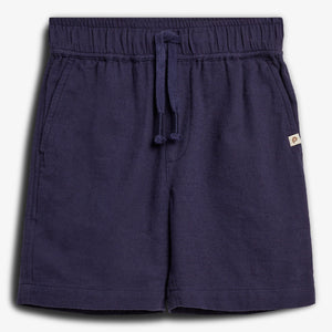Baggy Leinen Shorts - Tween - Navy | 100413 Noah