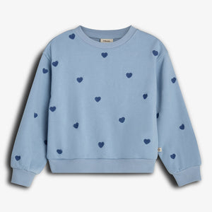 Sweatshirt mit Stickerei - Tween - Blue | 100414 Liva