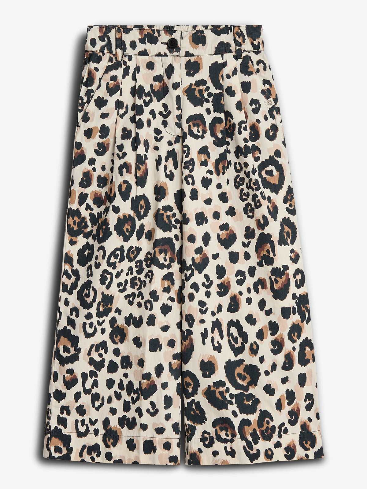 Weite Popeline-Hose mit Leopardenmuster - Leopard print | 100219 Leonora