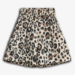 Baggy Popeline Shorts - Tween - Leopard print | 100222 Laura