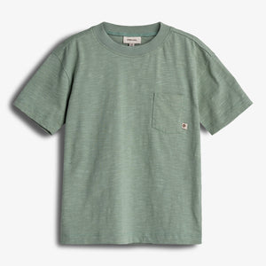 Slub Jersey T-Shirt mit Tasche - Green | 100249 Emil