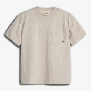 Slub-Jersey T-Shirt mit Tasche - Tween - Off White | 100409 Emil