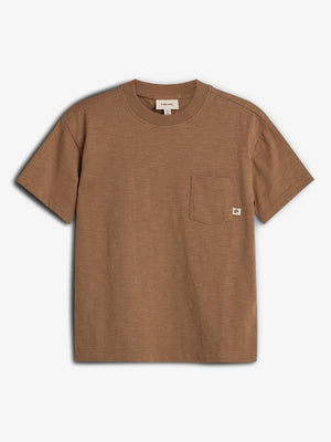 Slub Jersey T-Shirt mit Tasche - French Beige | 100251 Emil