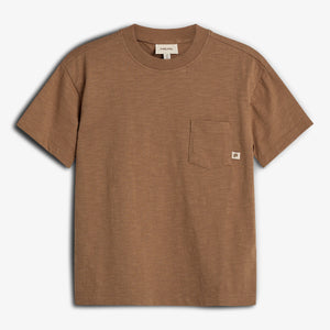 Slub-Jersey T-Shirt mit Tasche - Tween - French Beige | 100410 Emil