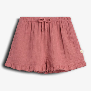 Musselin Shorts mit Stickerei - Blush | 100292 Ella