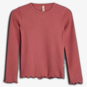 Modal-Ripp Langarm-T-Shirt - Tween - Blush | 100441 Fiona