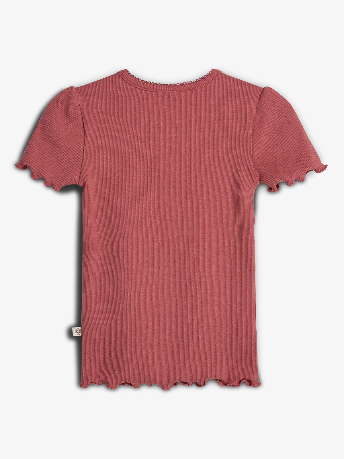 Modal-Ripp Kurzarm-T-Shirt - Blush | 100320 Fiona