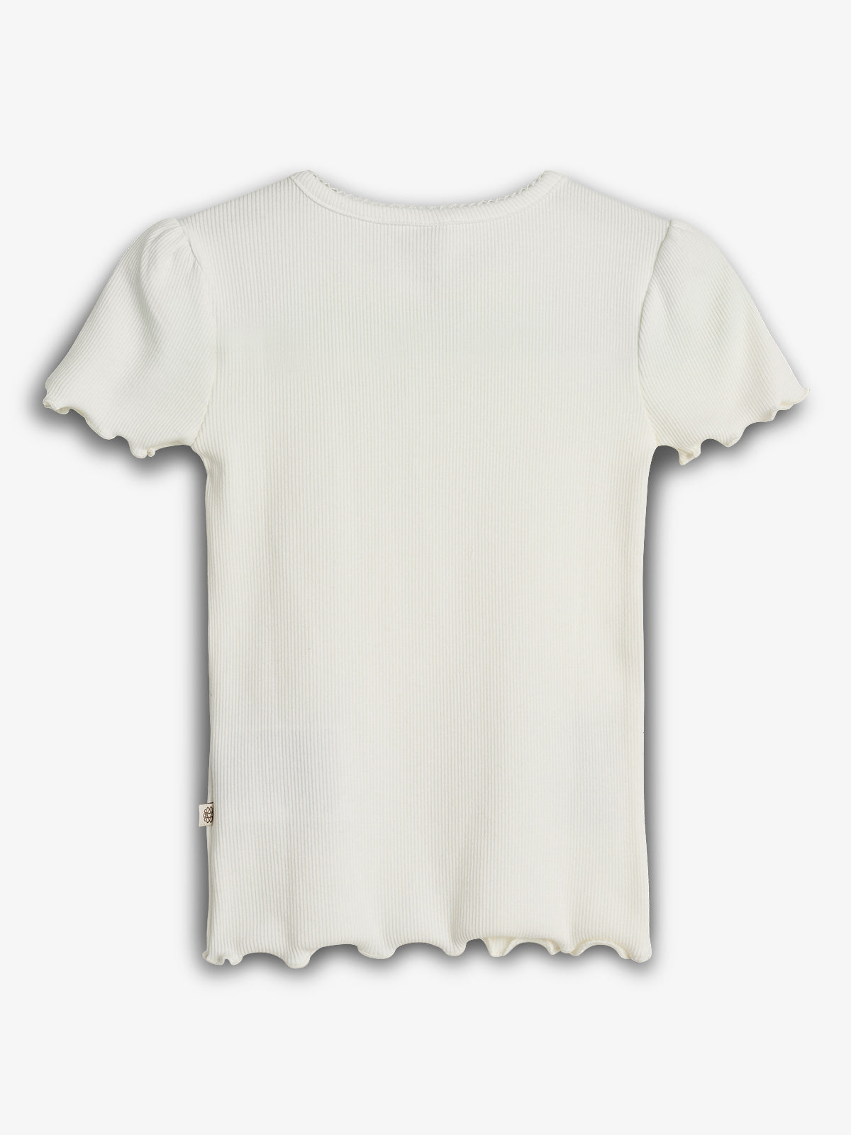 Modal-Ripp Kurzarm-T-Shirt - Off - Off White | 100323 Fiona