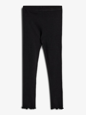 Modal-Ripp Leggings - Tween - Black | 100454 Fiona