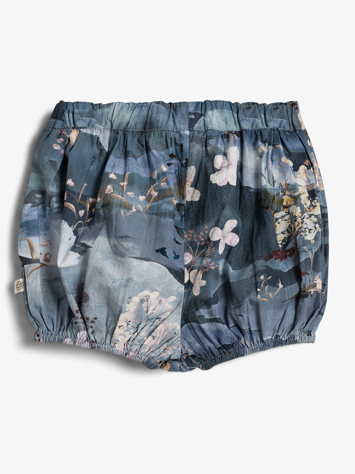 Popeline-Bloomers mit landschaftlichem Aufdruck - Little - Blue/Rose