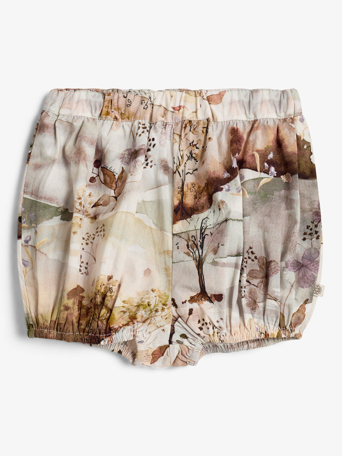 Popeline-Bloomers mit landschaftlichem Aufdruck - Little - Moonlight/Purple