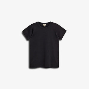 Tailliertes T-Shirt mit Picot-Stich - Tween - Black | 100379 Tina