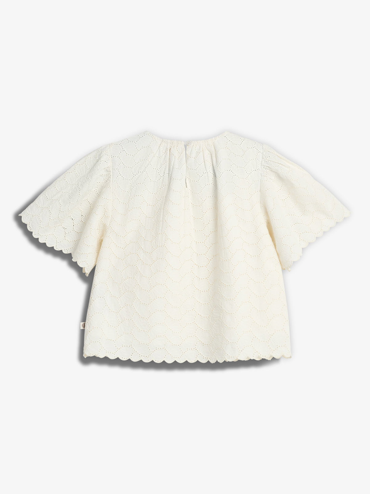 Schmetterlingsstickerei Bluse - Tween - Off - Tween - Off White | 100434 Karla