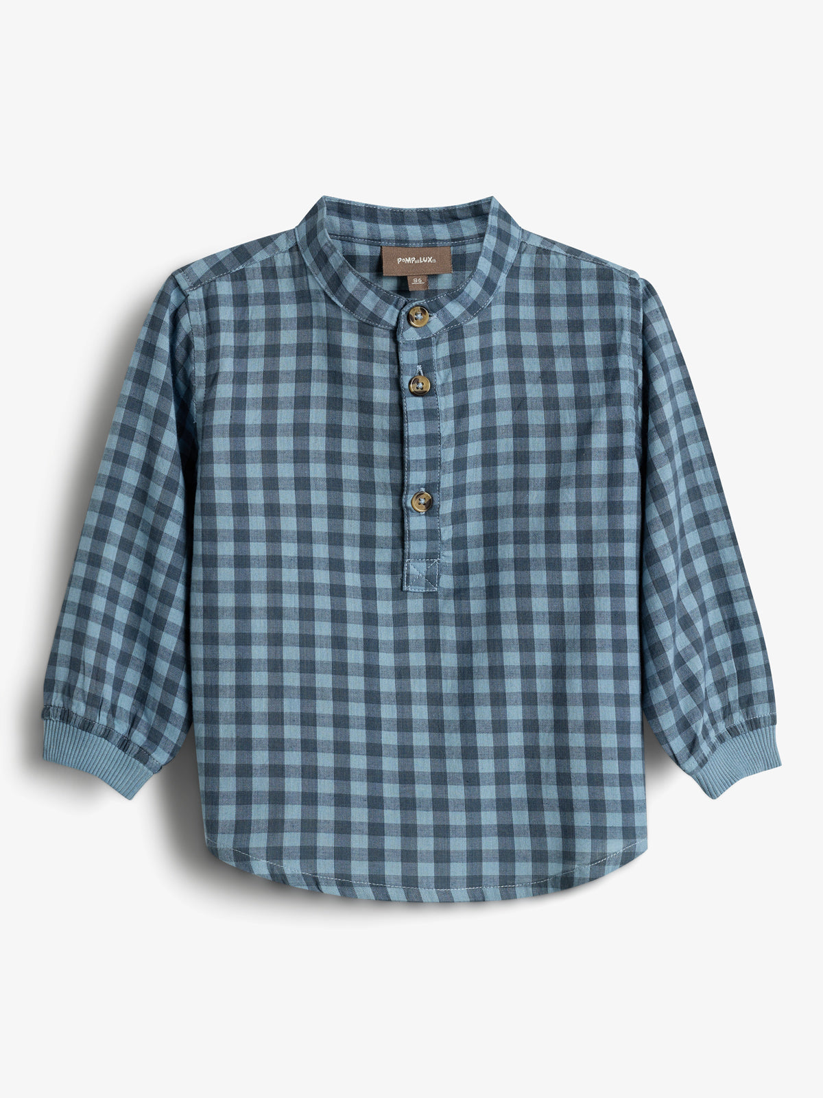 Gingham Baumwollhemd - Little - Blue