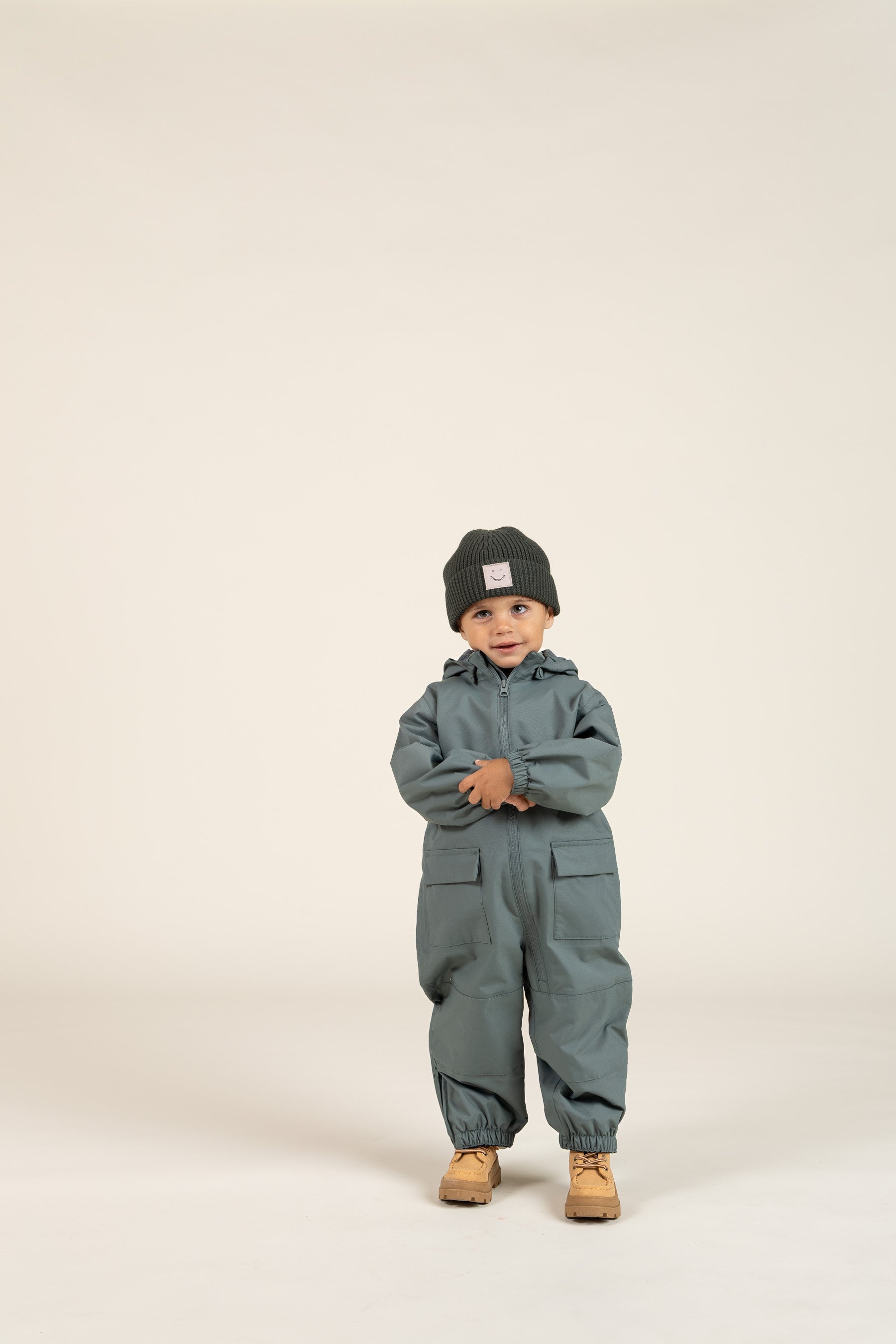 Rippenstrick-Mütze - Kids - Dark Green