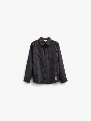 Kariertes Flanellhemd - Tween - Navy Check | 100528 Henry