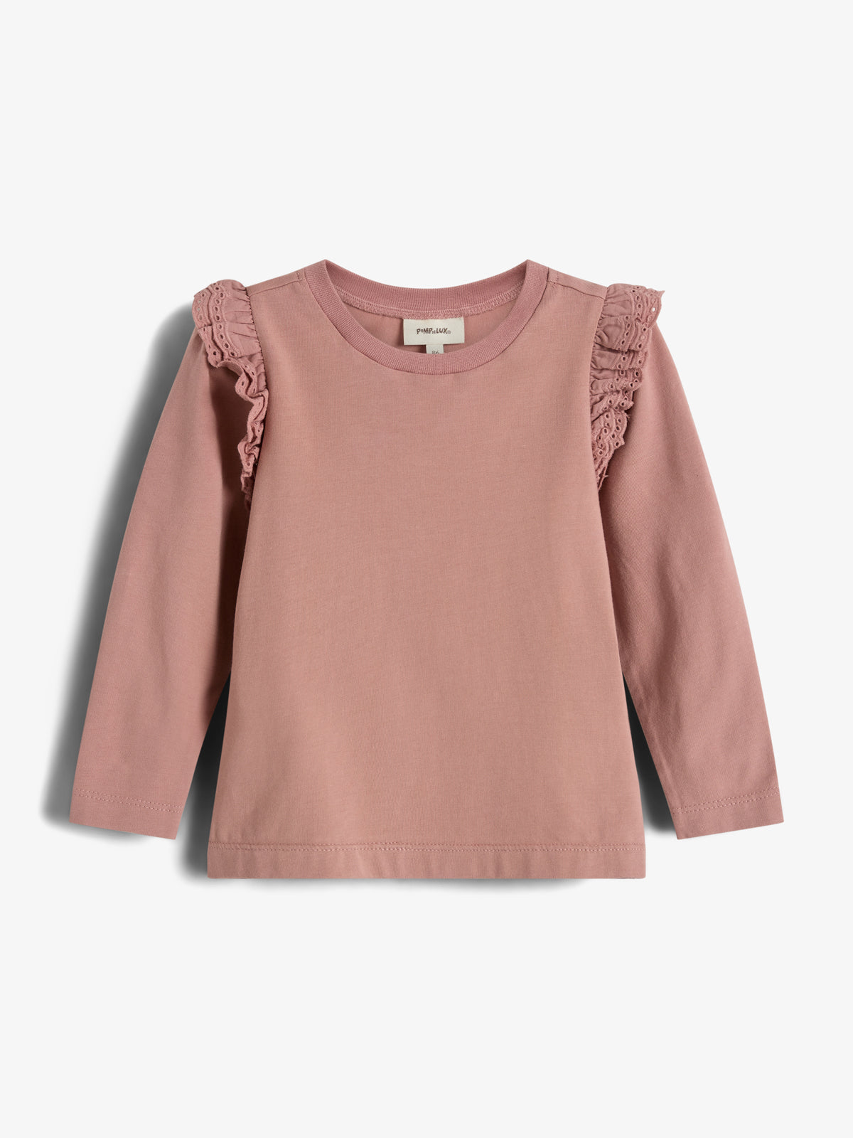 Jersey-Bluse mit Rüschenkappe - Little - Dusty Rose