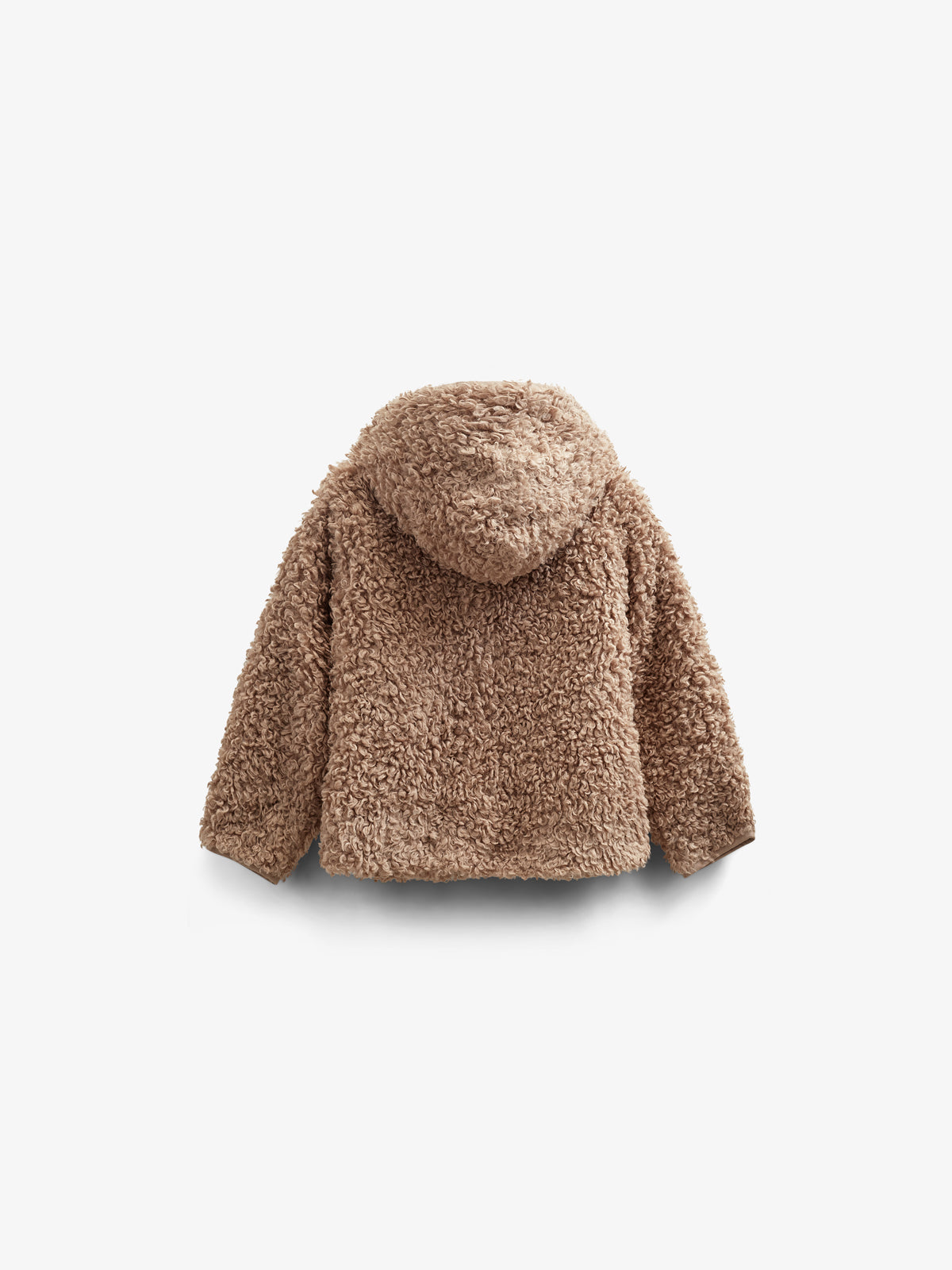 Teddy-Kapuzenjacke mit Rippenbündchen - Kids - Caffe Latte | 100546 Ellie
