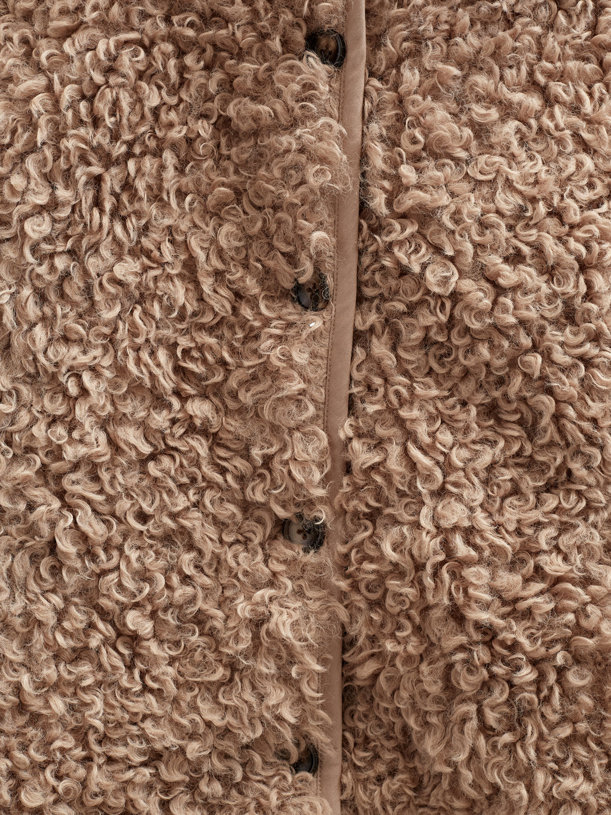 Teddy-Kapuzenjacke mit Rippenbündchen - Kids - Caffe Latte | 100546 Ellie