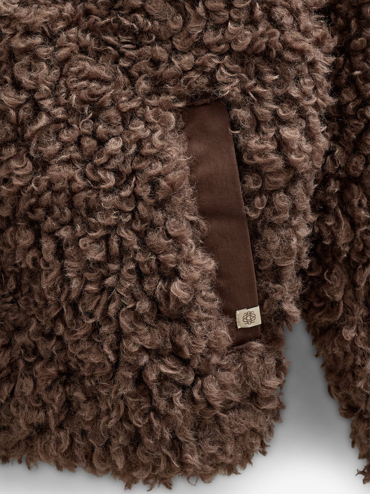 Teddy-Kapuzenjacke mit Rippenbündchen - Kids - Chocolate | 100547 Ellie