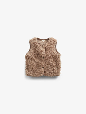 Teddy-Weste - Kids - Caffe Latte | 100550 Ellie