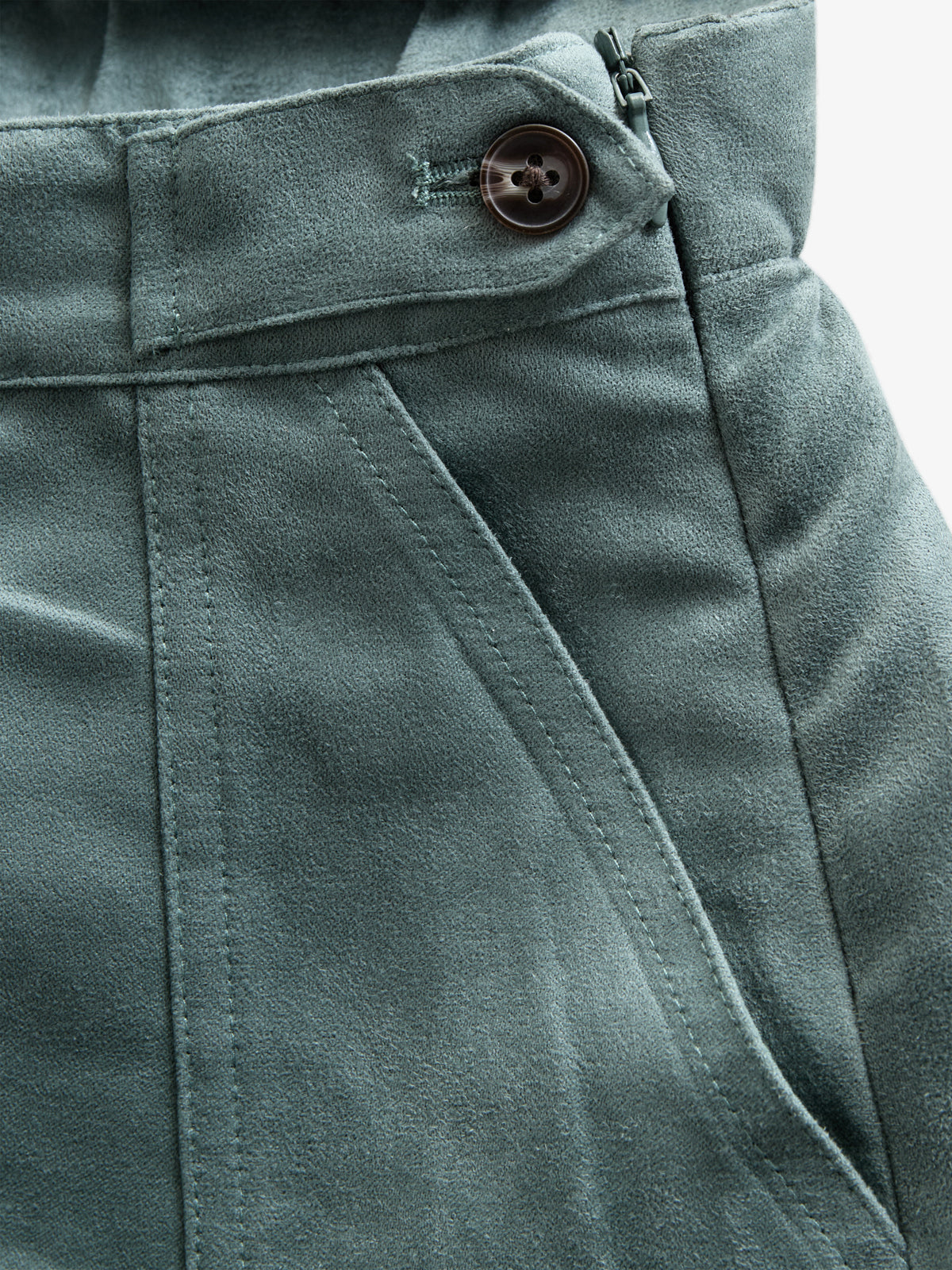Wildlederimitat-Rock - Tween - Dark Green | 100595 Selene