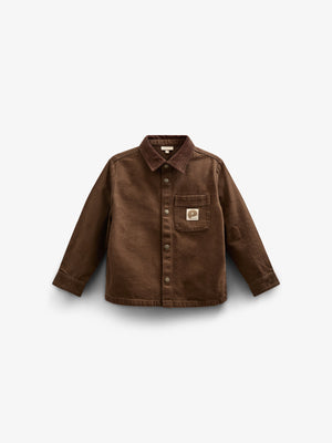 Twill-Über Hemd - Tween - Chocolate | 100611 Carter