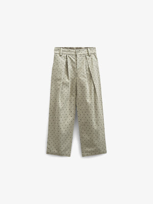 Twill-Hose mit Punkten - Tween - Dusty Green | 100617 Iris