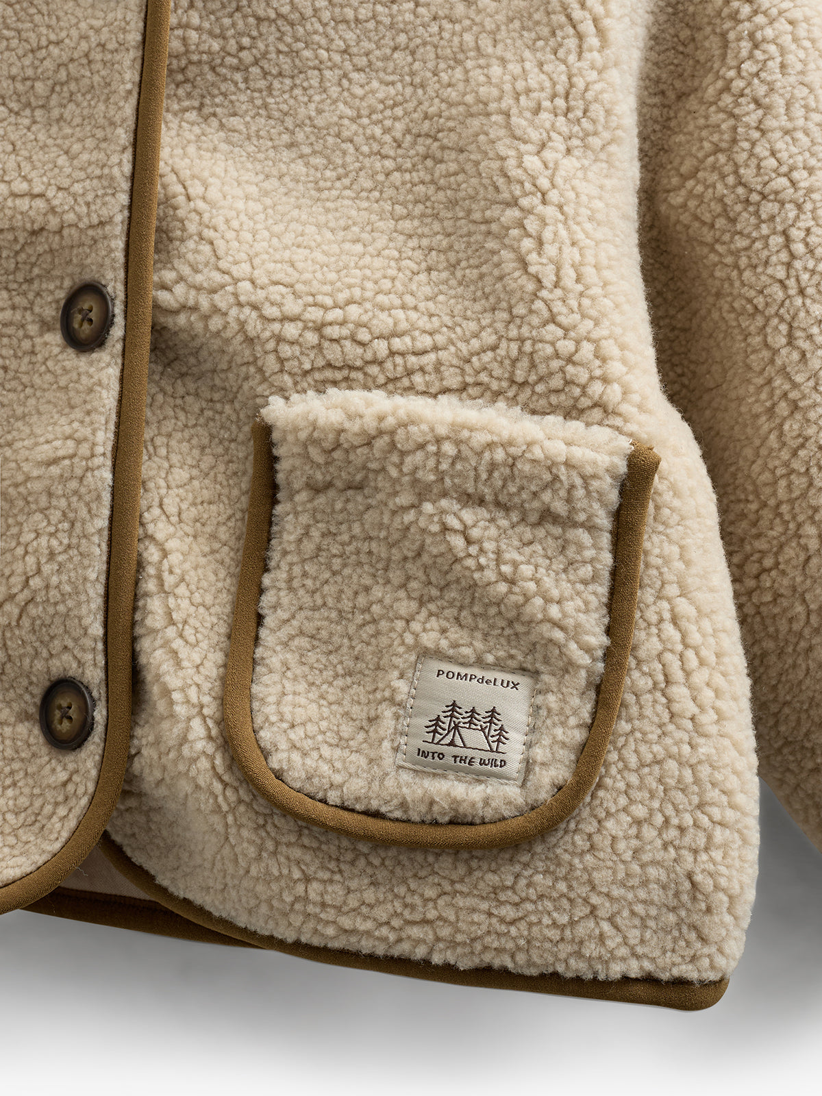 Teddyjacke mit Knöpfen - Kids - Nature | 100626 Mayfield