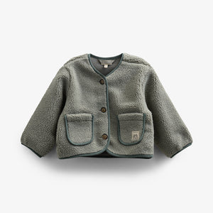 Teddyjacke mit Knöpfen - Kids - Dusty Green | 100627 Mayfield
