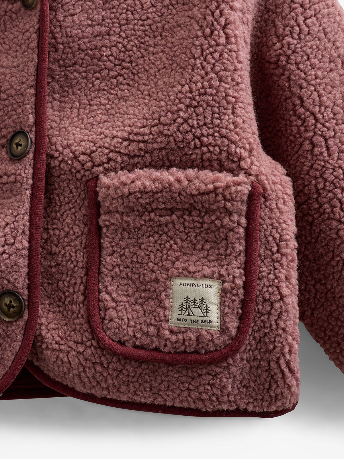 Teddyjacke mit Knöpfen - Kids - Old Rose | 100628 Mayfield