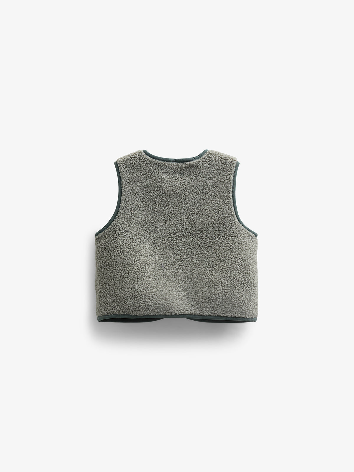 Teddyweste mit Knöpfen - Kids - Dusty Green | 100630 Mayfield