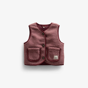 Teddyweste mit Knöpfen - Kids - Old Rose | 100631 Mayfield