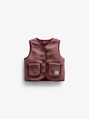 Teddyweste mit Knöpfen - Kids - Old Rose | 100631 Mayfield